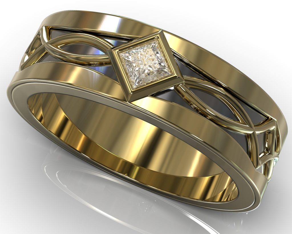 Yellow Gold Faraday Ring