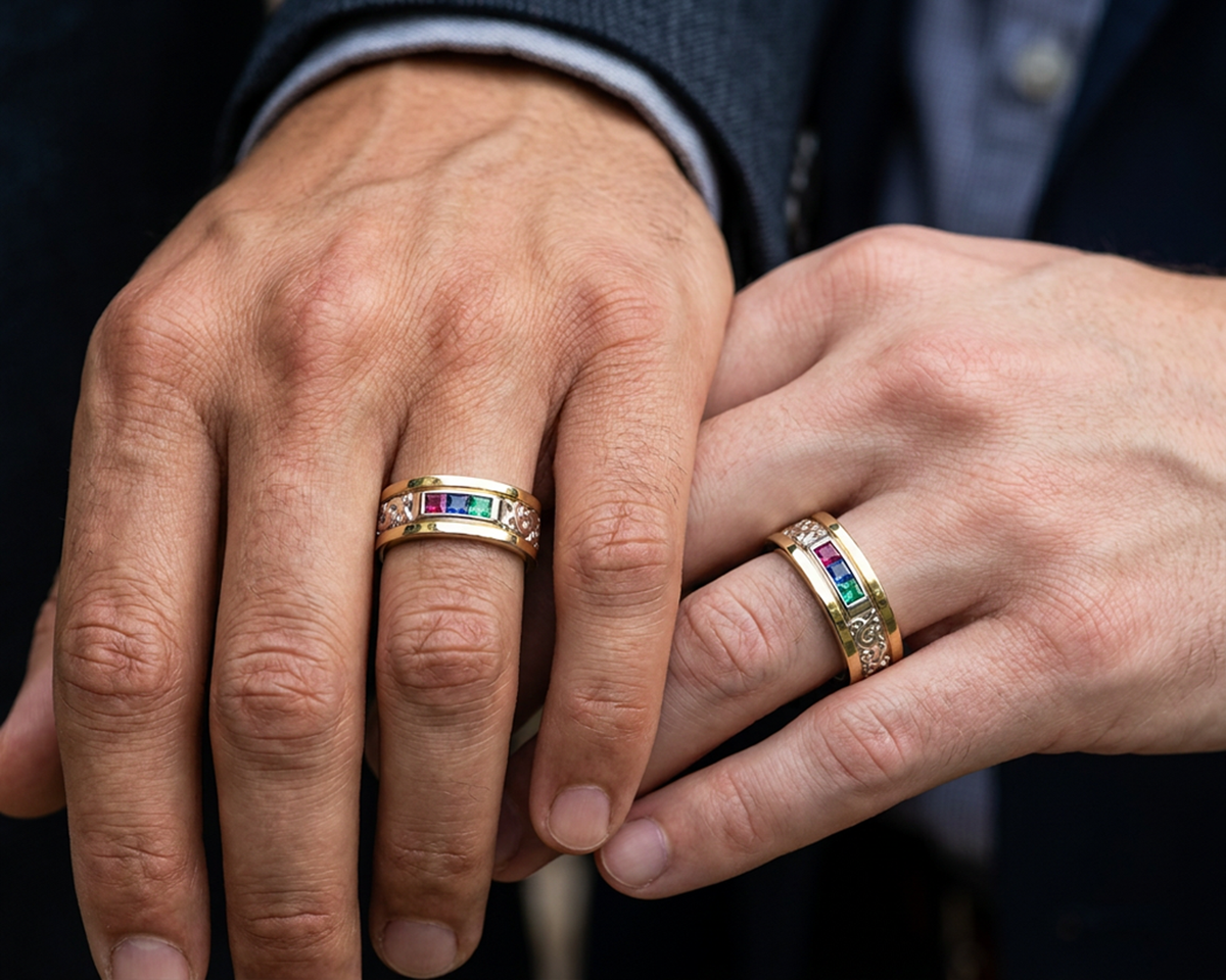 Rainbow Gemstone Ring