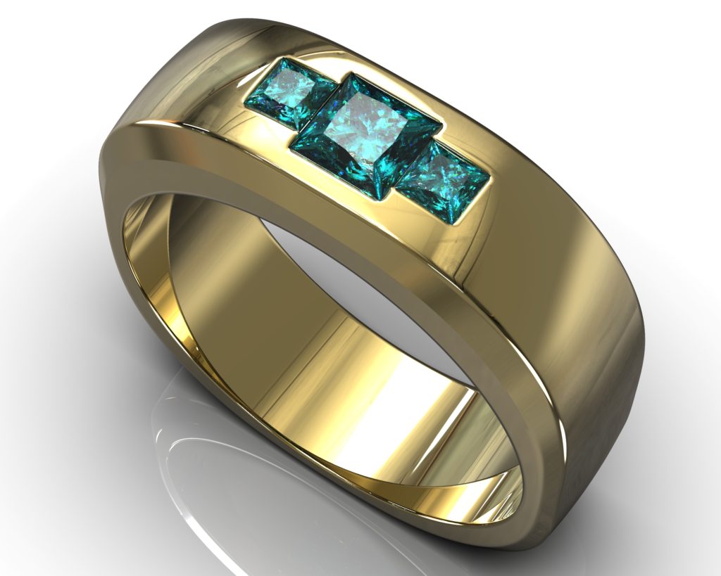 Yellow Gold Gutenberg Ring