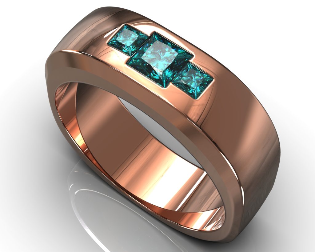Rose Gold Gutenberg Ring