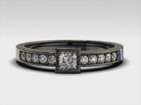 Joan – Black Rhodium Diamond Ring