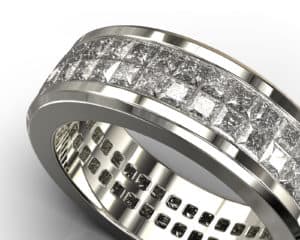 Invisible Edition Men's Diamond Rings