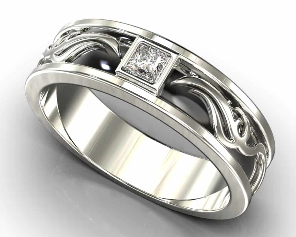 White Gold Julius Ring