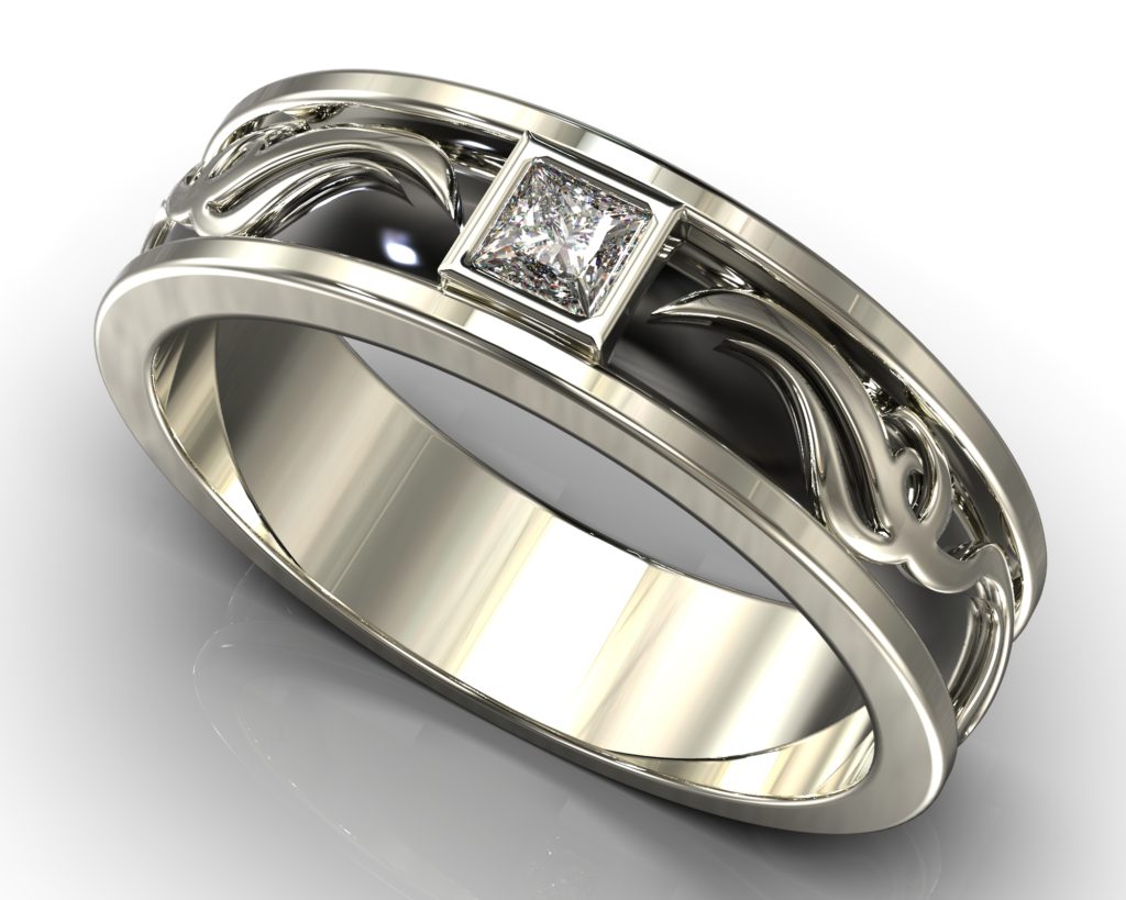 White Gold Julius Ring