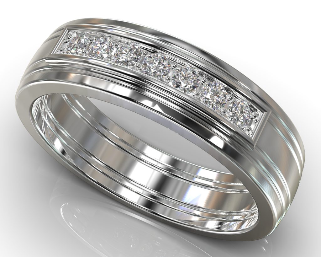 White Gold Edison Ring