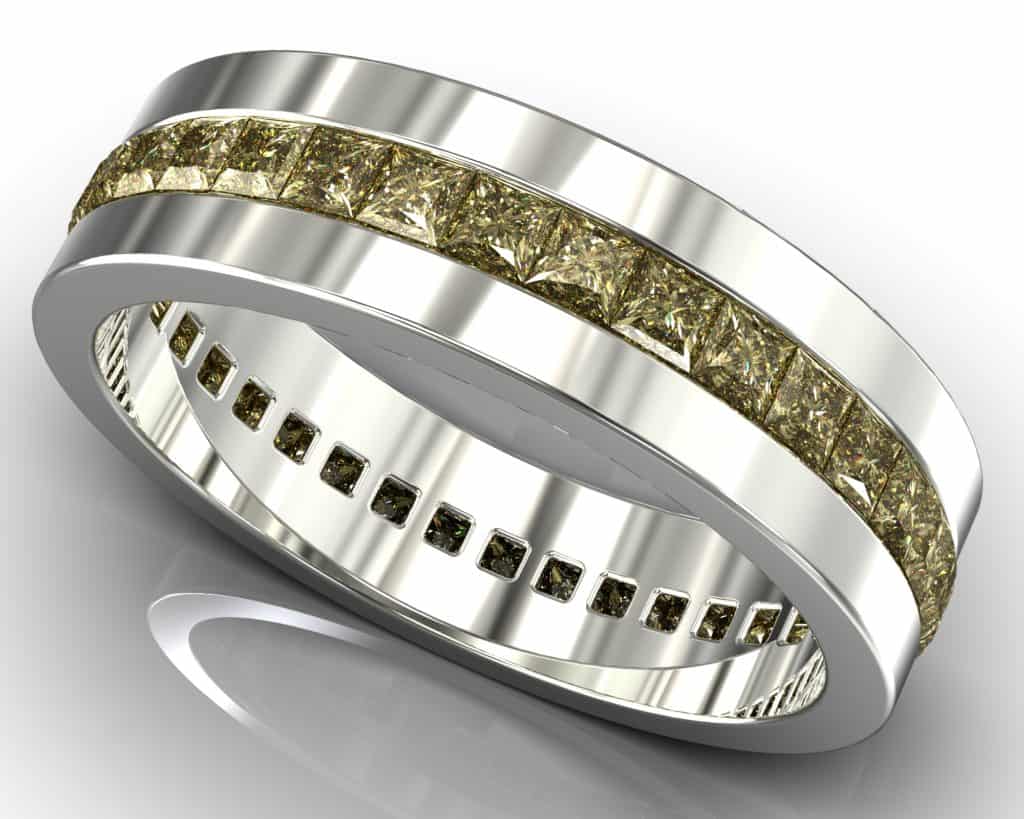 White Gold Courbet Ring