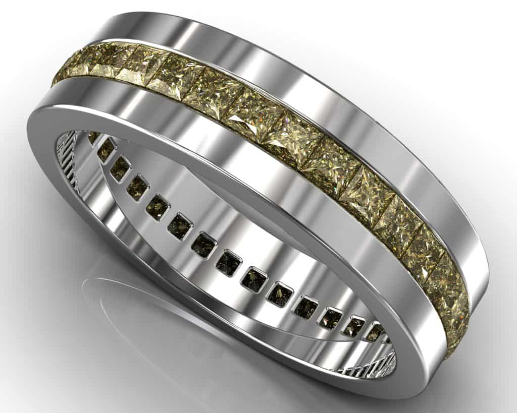 Platinum Courbet Ring