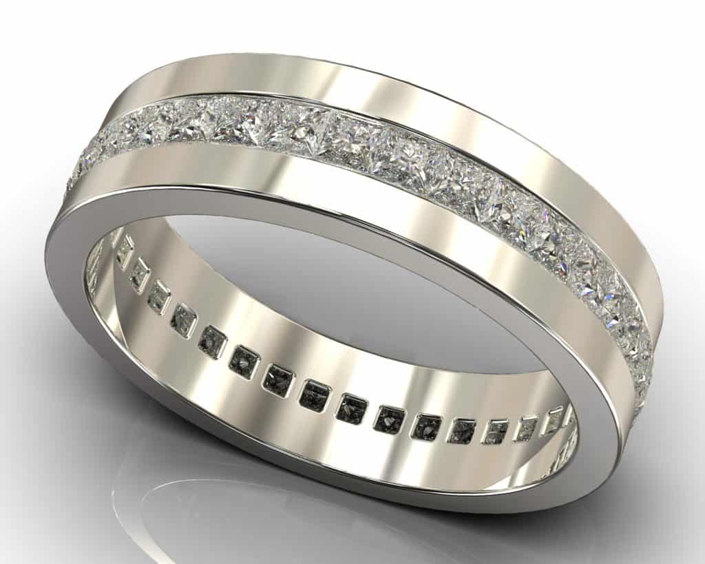 White Gold Courbet Ring