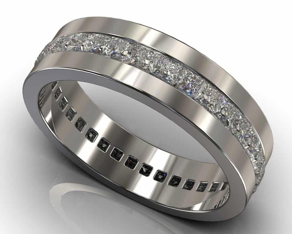 Platinum Courbet Ring