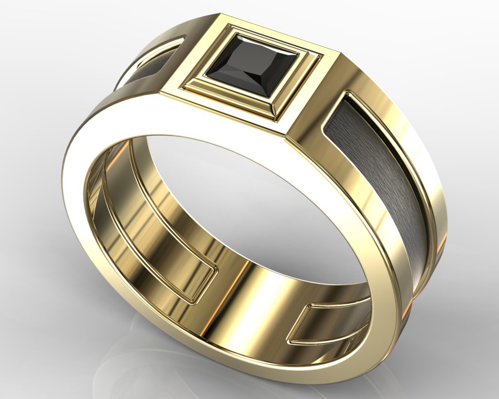 Yellow Gold Degas Ring