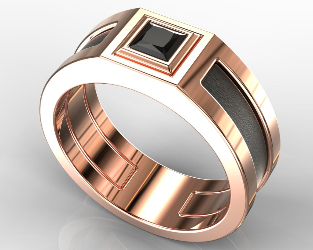 Rose Gold Degas Ring