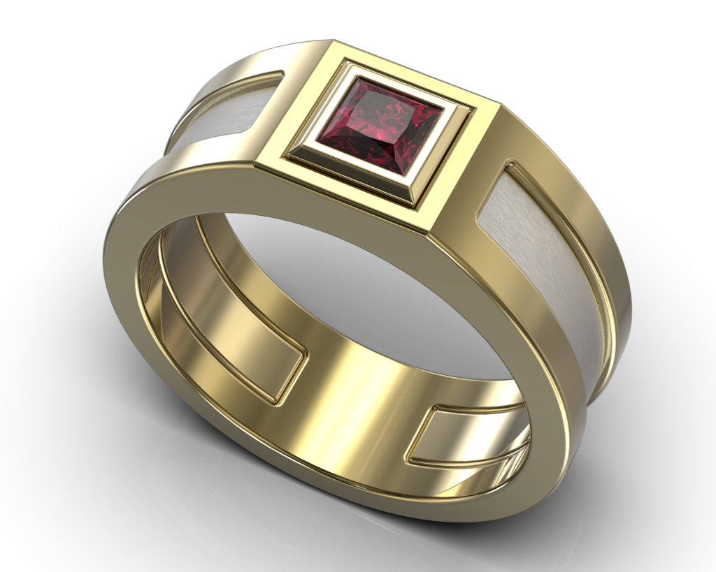 Yellow Gold Degas Ring