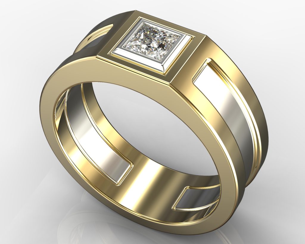 Yellow Gold Degas Ring