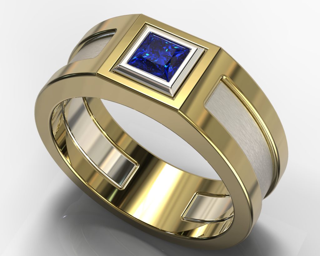 Yellow Gold Degas Ring