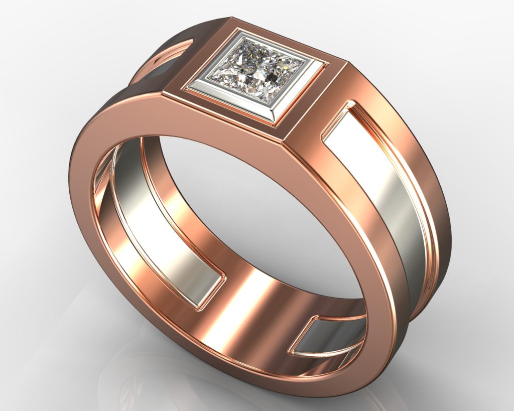 Rose Gold Degas Ring