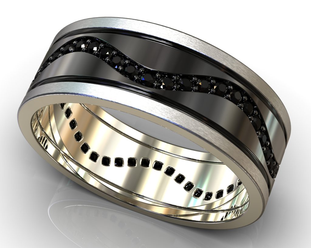 White Gold Verne Ring