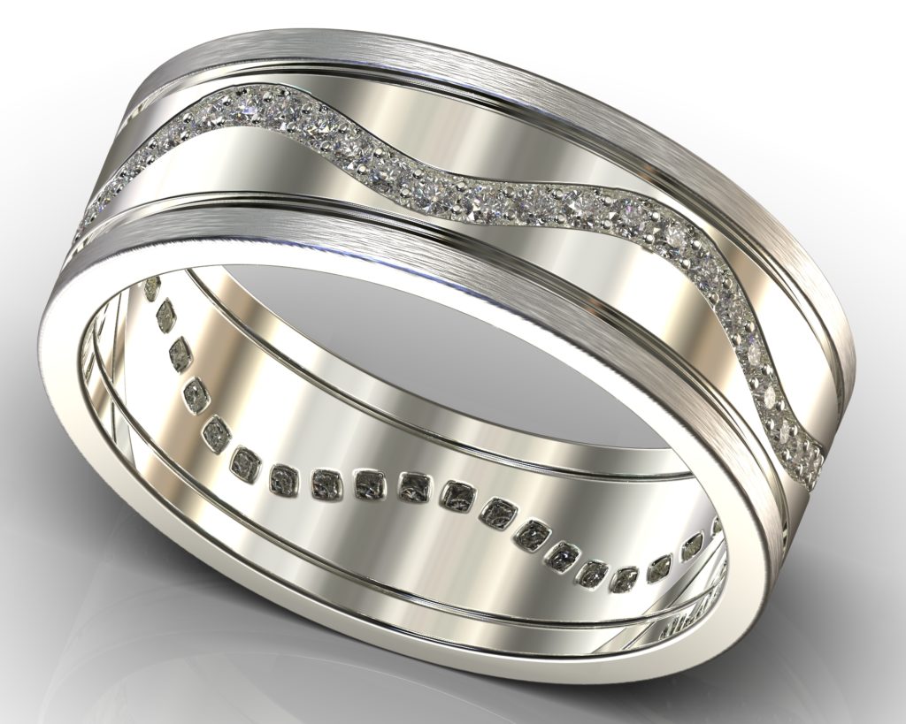 White Gold Verne Ring