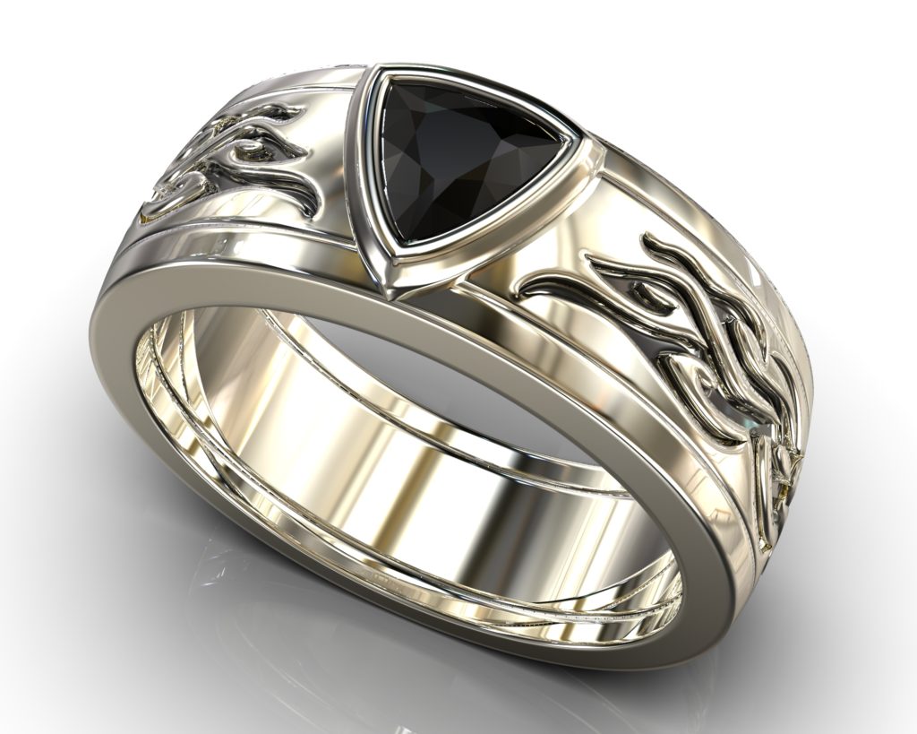 White Gold Socrates Ring