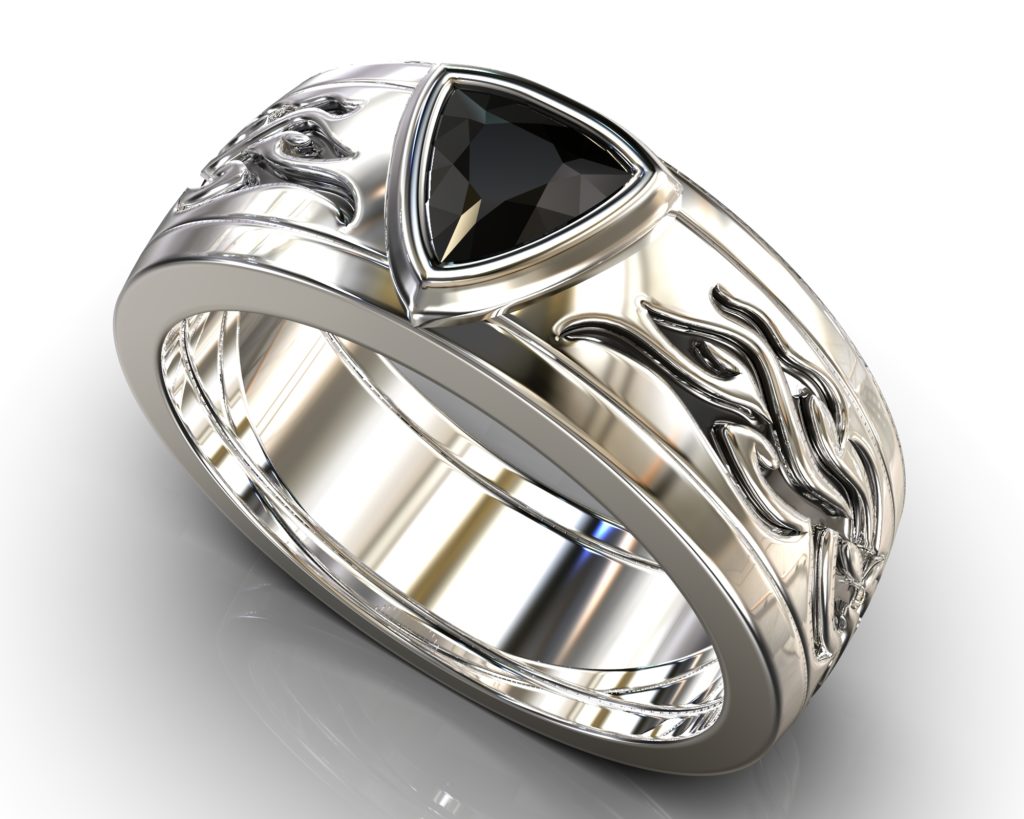 Platinum Socrates Ring