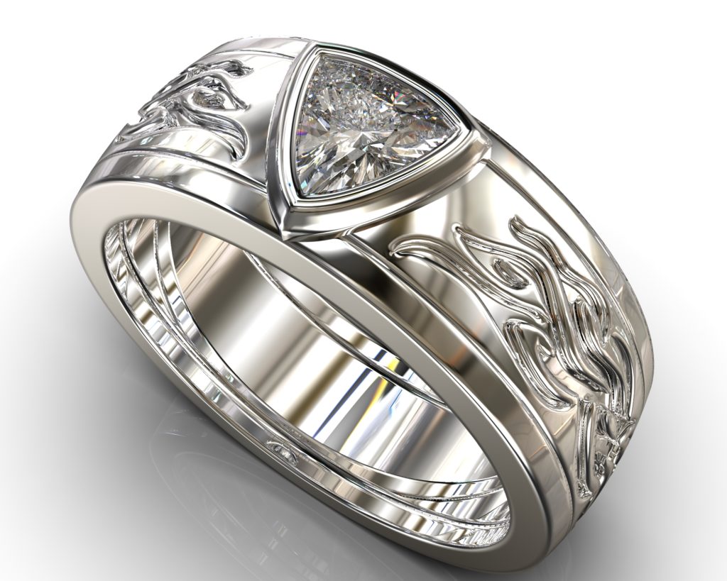 Platinum Socrates Ring