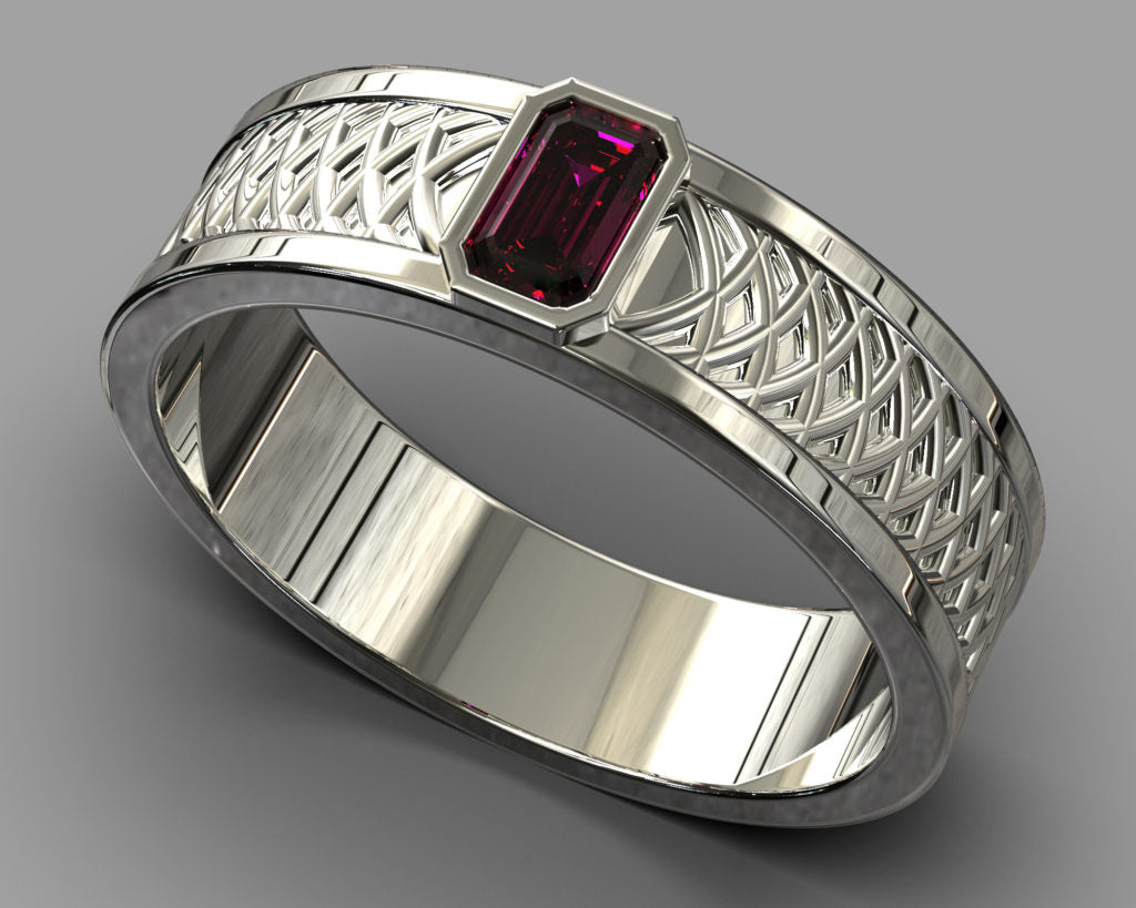 White Gold Thoreau Ring