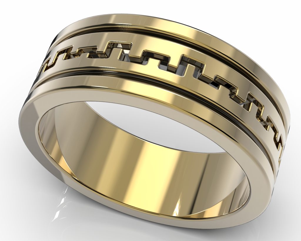 Yellow Gold Bach Ring