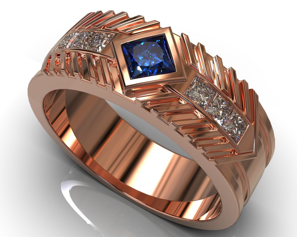 Rose Gold Waldo Ring