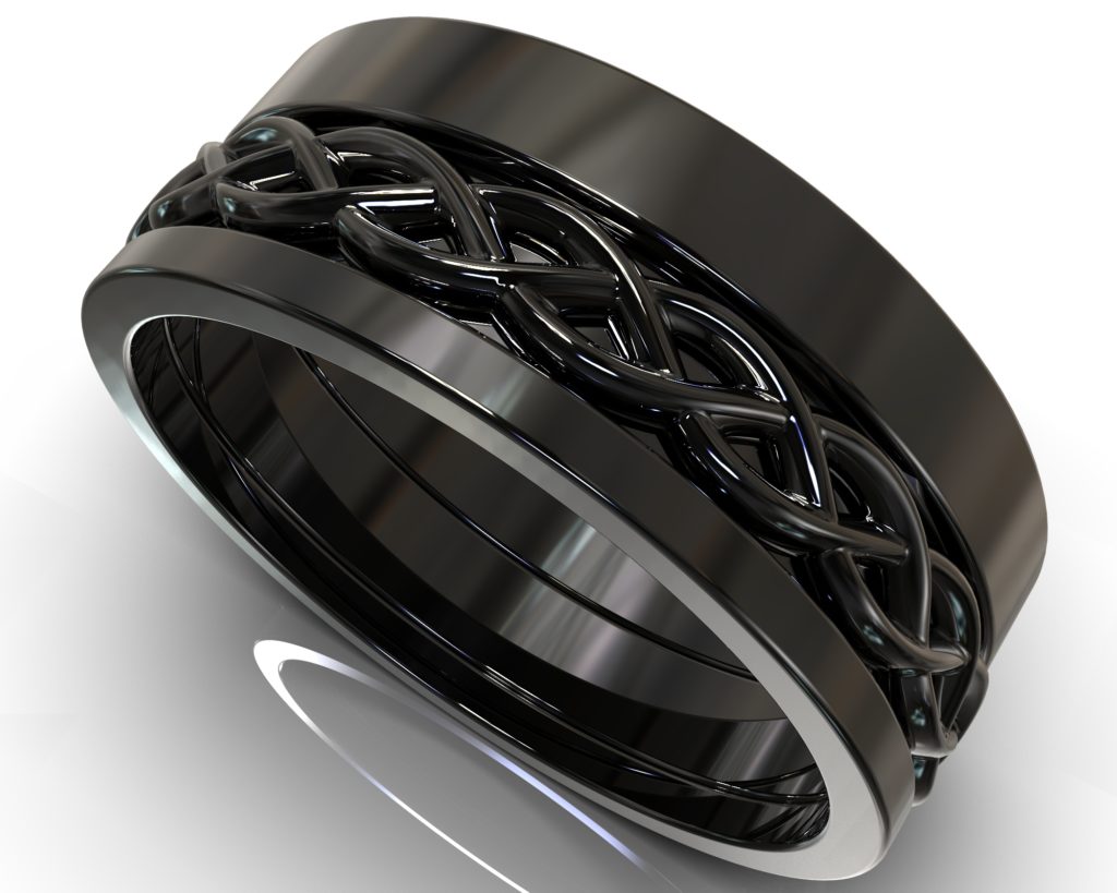 Black Gold Henry Ring