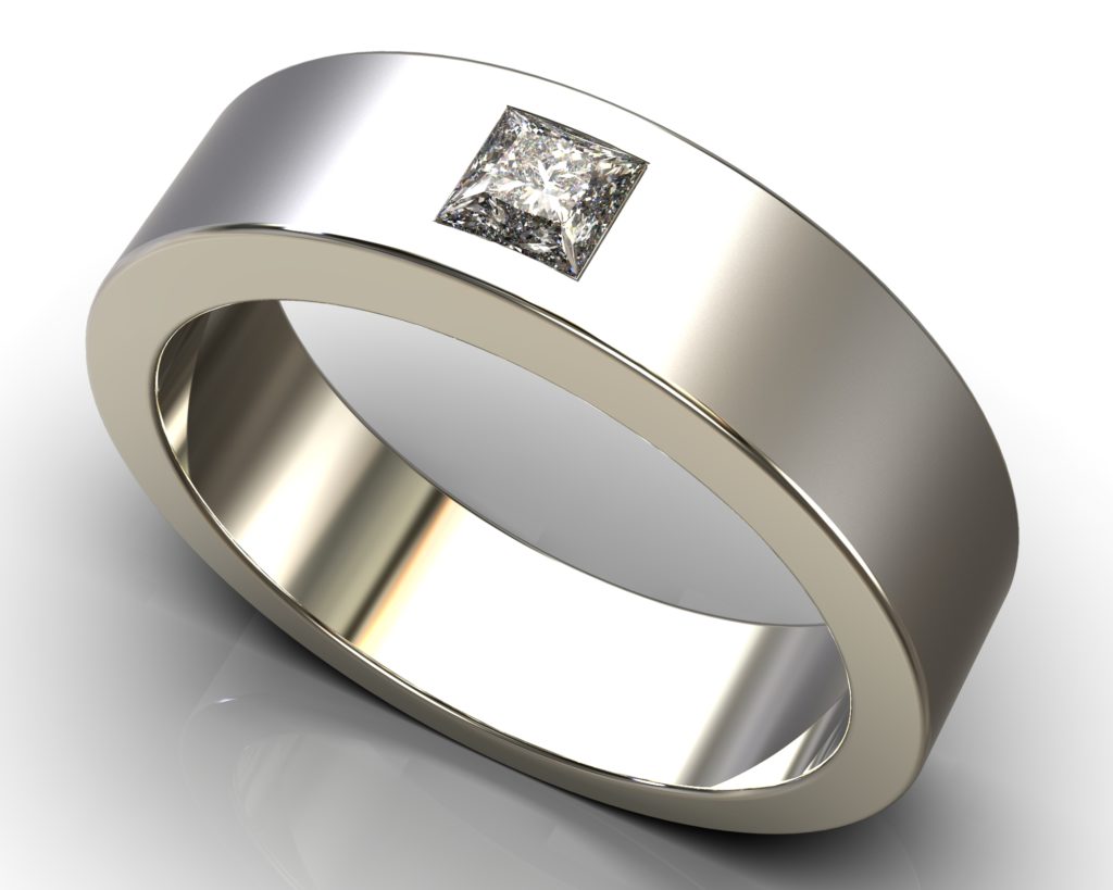 White Gold Goethe Ring