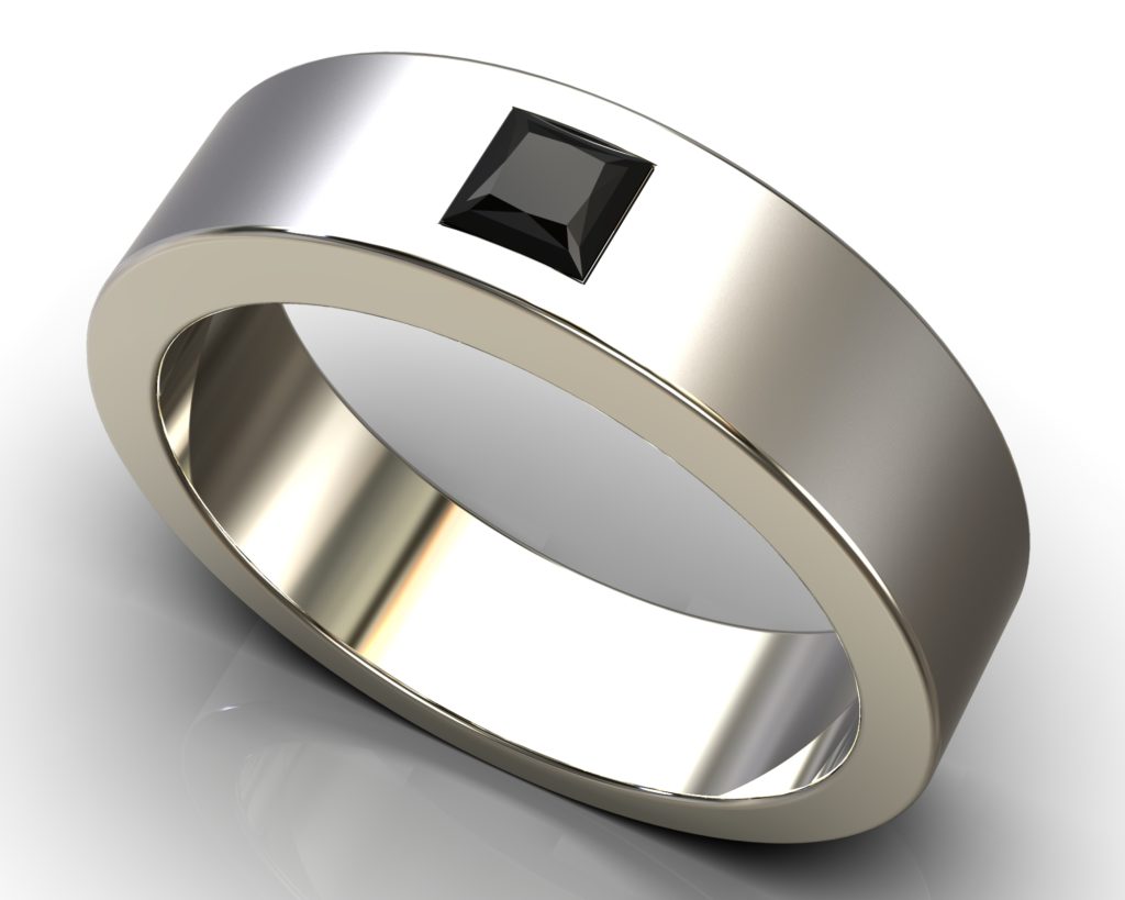 White Gold Goethe Ring