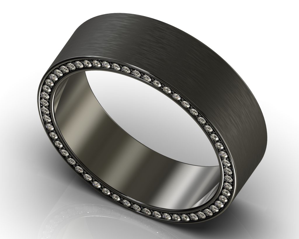 Black Gold Twain Ring