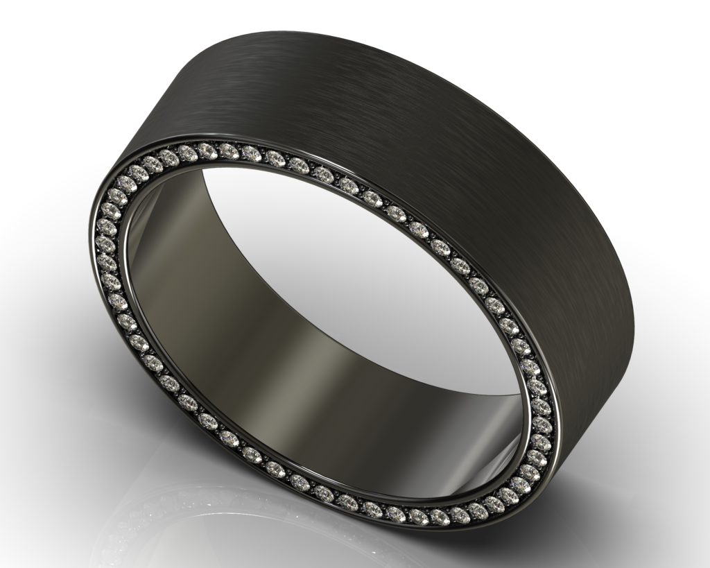 Black Gold Twain Ring