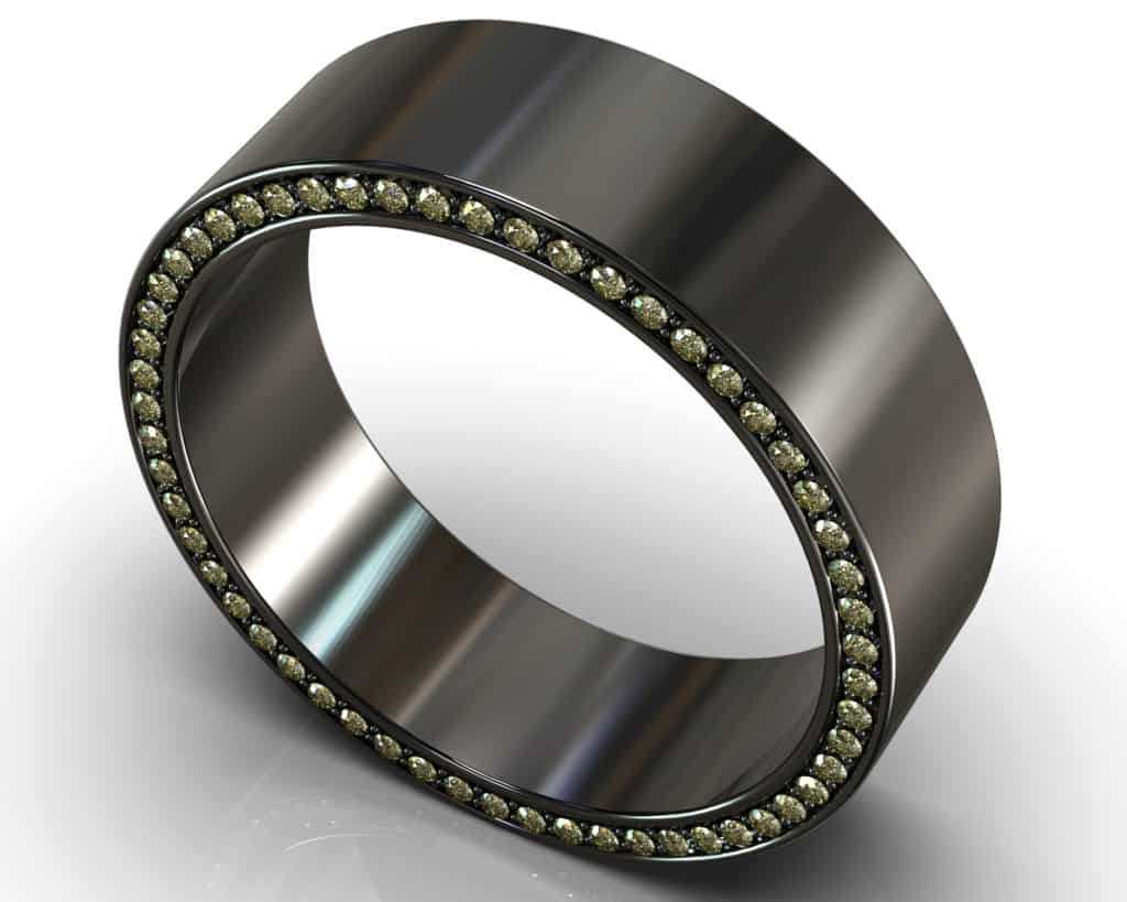 Black Gold Twain Ring