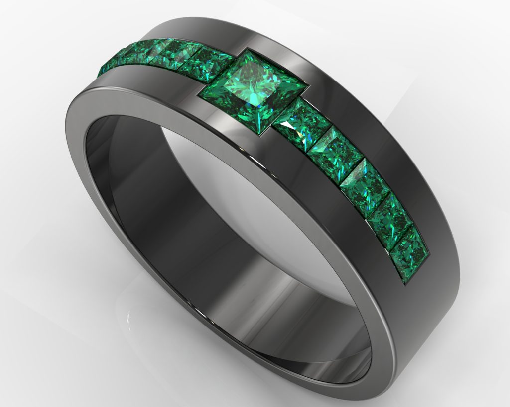 Black Gold Roebling Ring