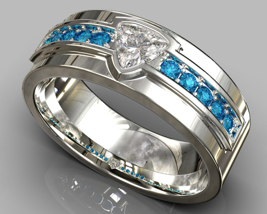 White Gold Dostoevsky Ring