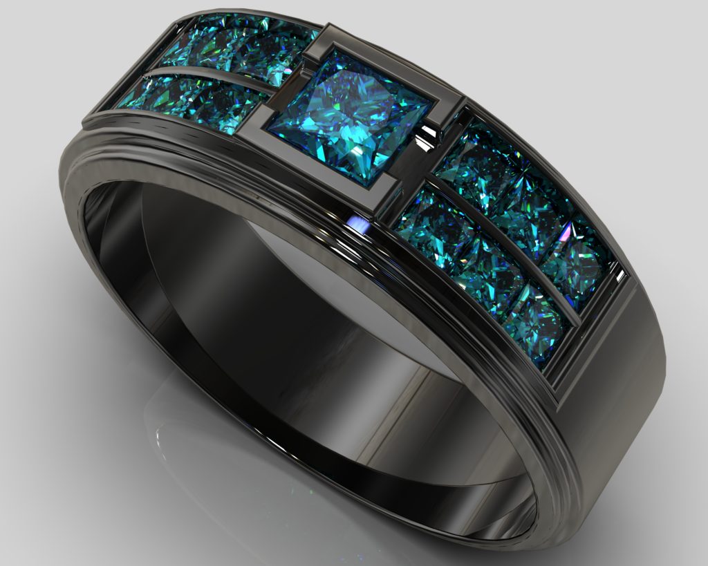 Black Gold Nietzsche Ring