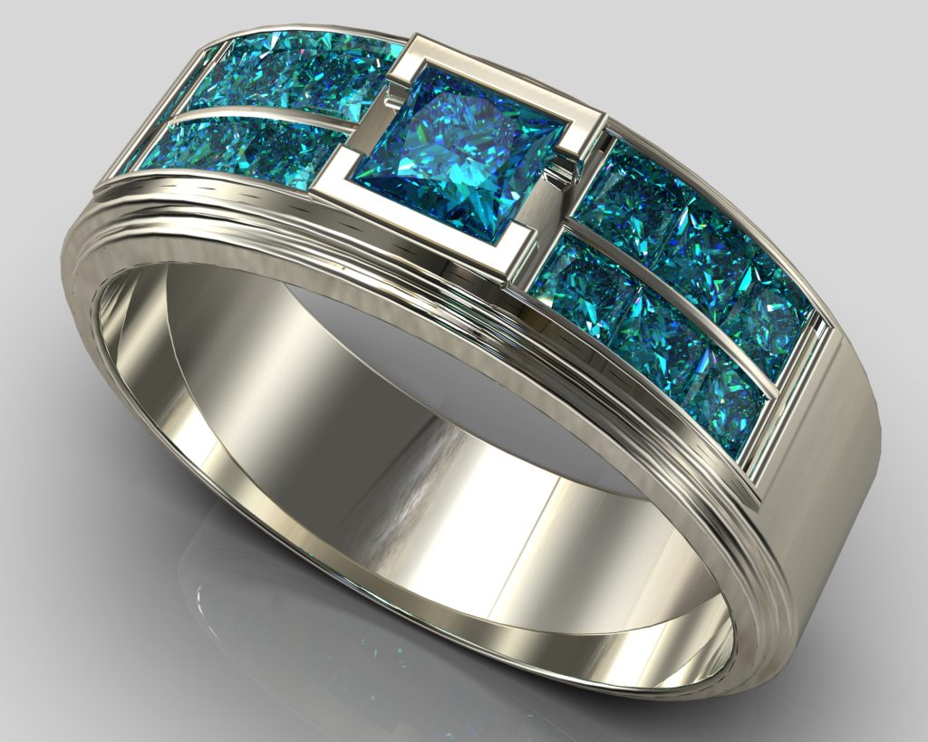 White Gold Nietzsche Ring