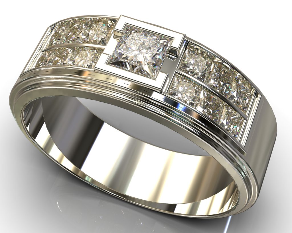 White Gold Nietzsche Ring