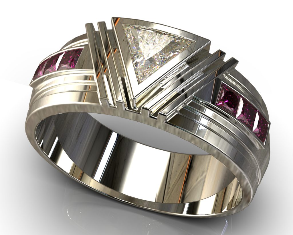 White Gold Hawthorne Ring