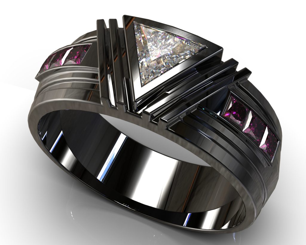 Black Gold Hawthorne Ring