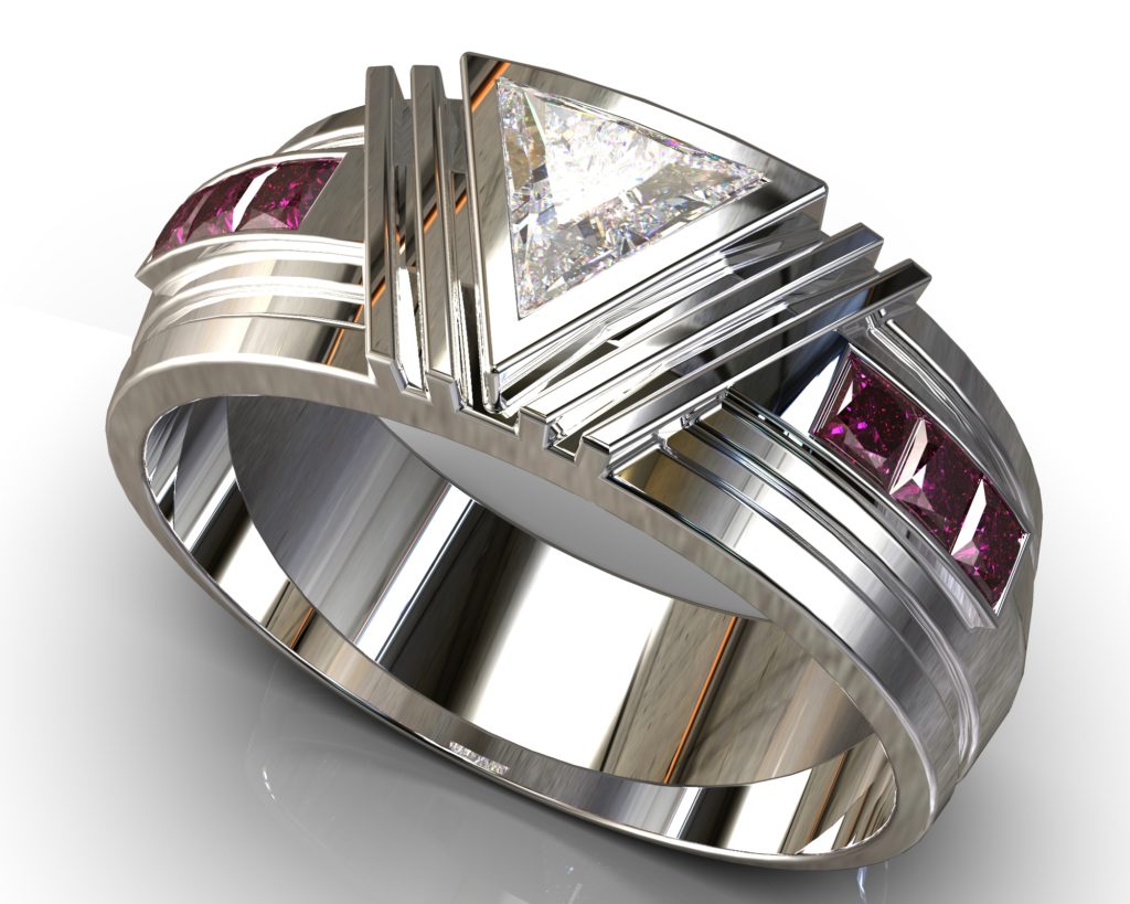 Platinum Hawthorne Ring