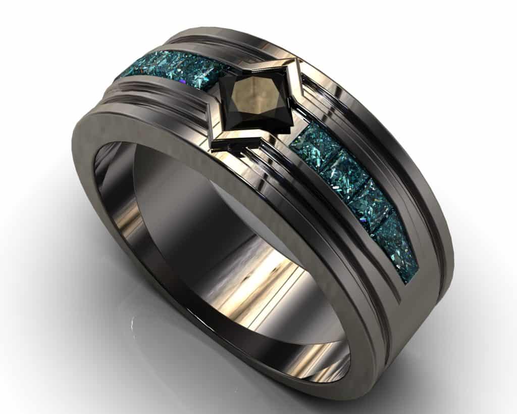 Black Gold Rodin Ring