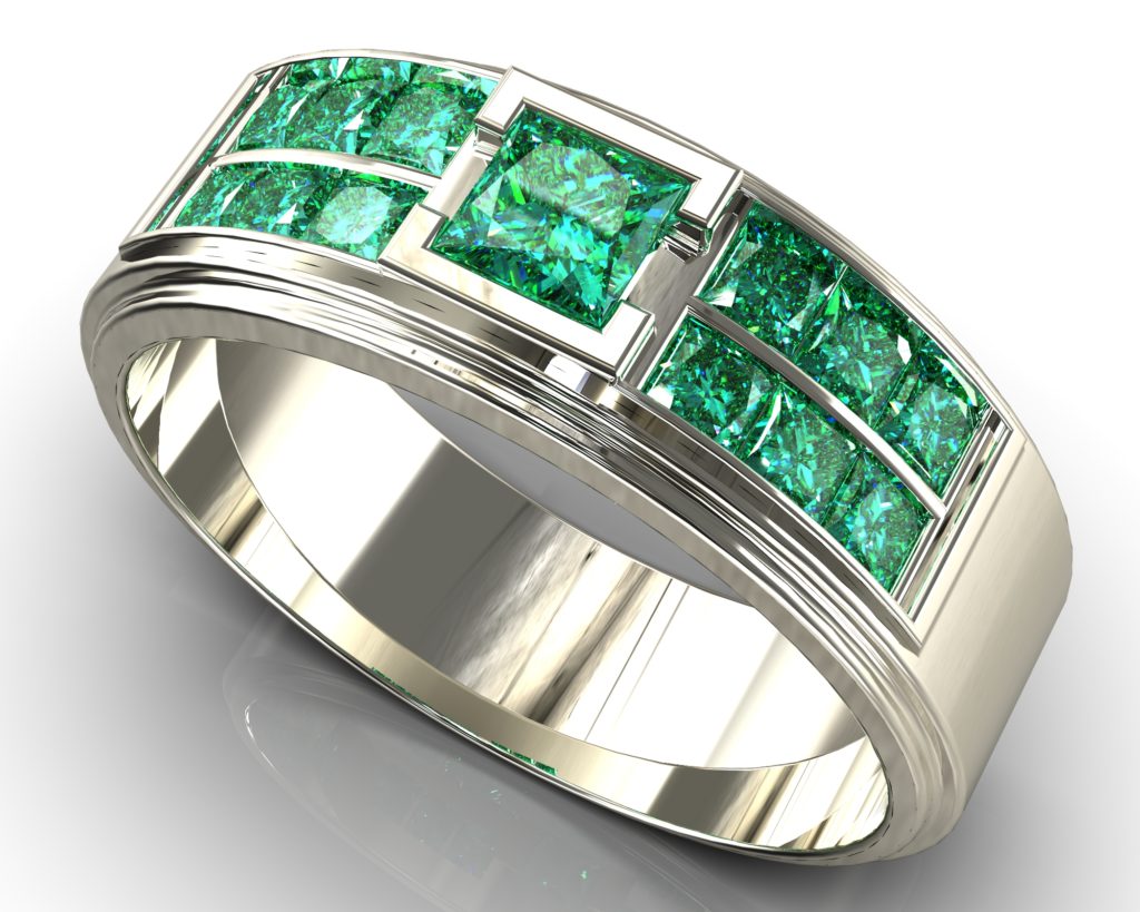 White Gold Nietzsche Ring