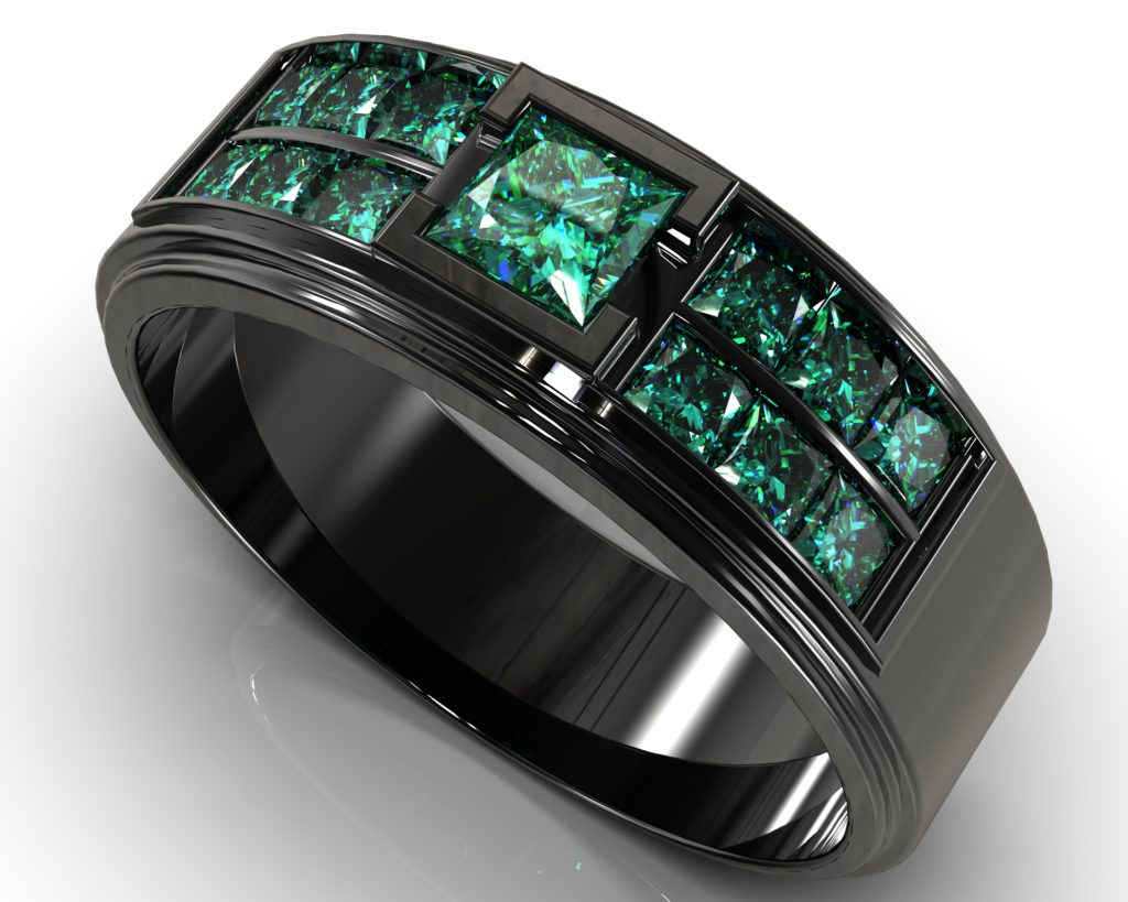 Black Gold Nietzsche Ring