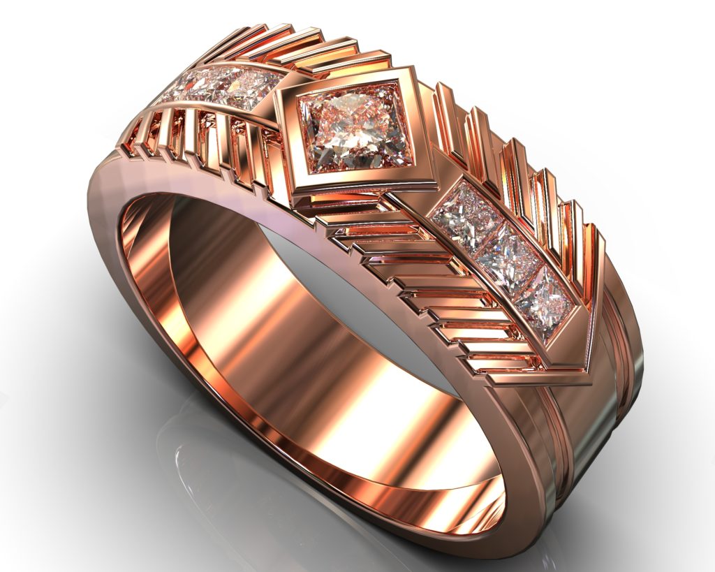 Rose Gold Waldo Ring