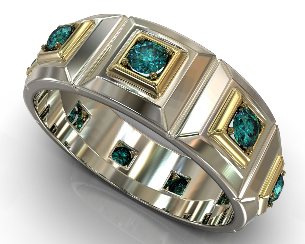White Gold Shakespeare Ring