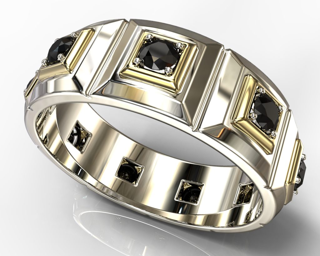 White Gold Shakespeare Ring