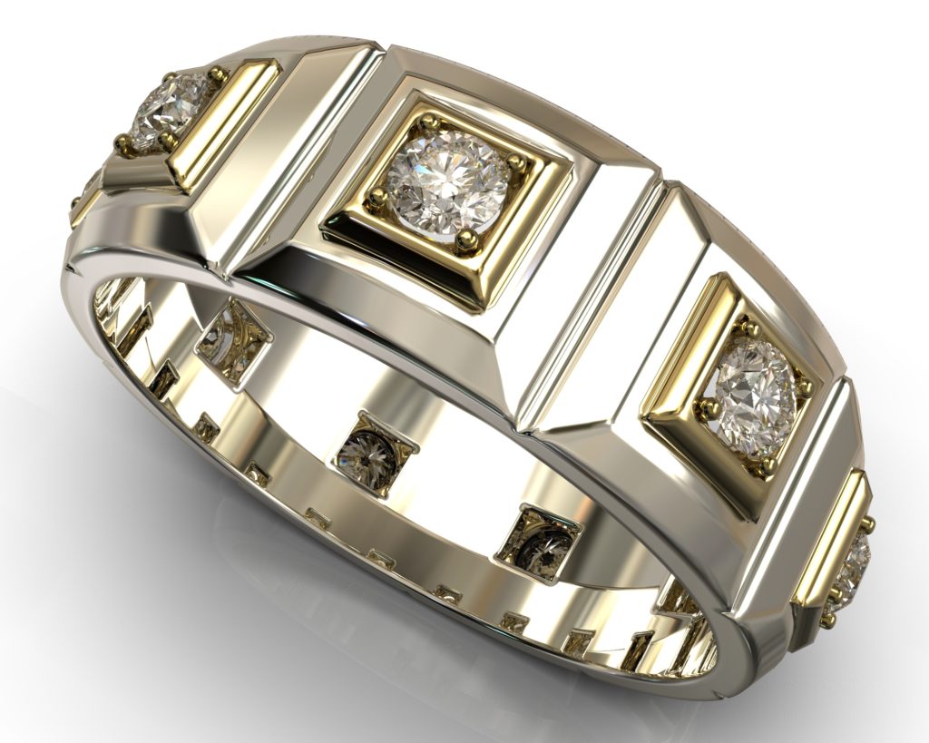 White Gold Shakespeare Ring
