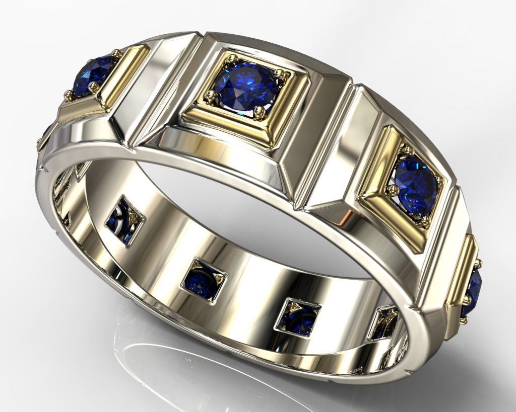White Gold Shakespeare Ring