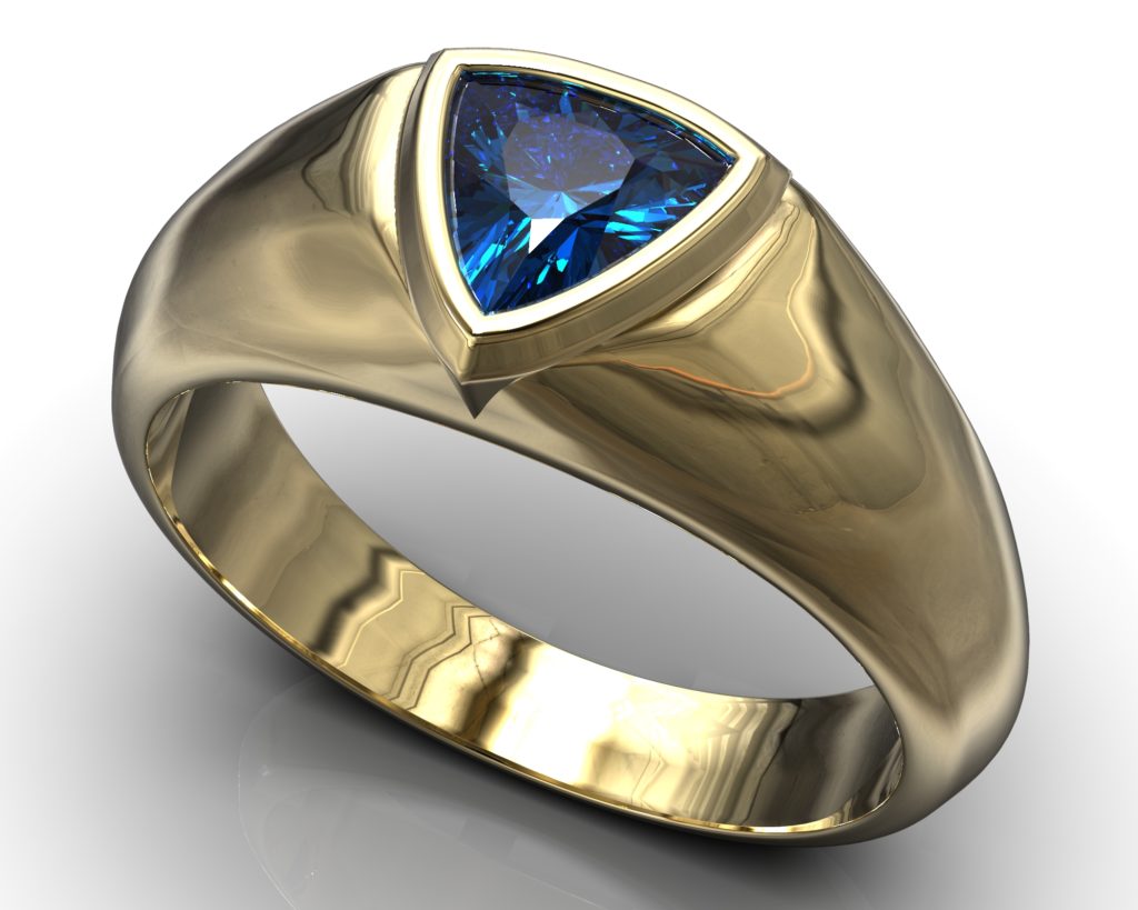 Yellow Gold Pushkin Ring
